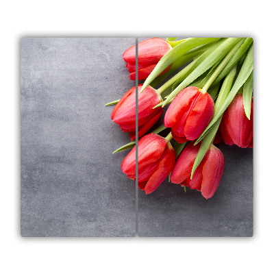 Chopping board Red tulips