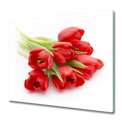 Chopping board Red tulips