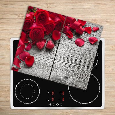 Chopping board Red roses