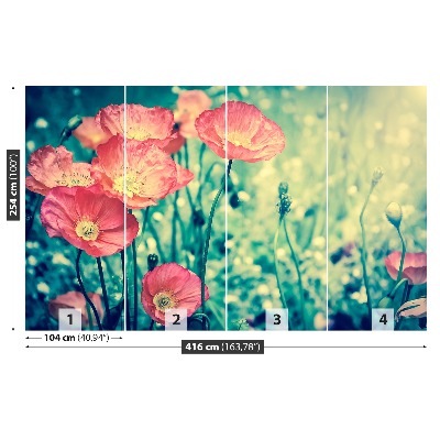 Wallpaper Vintage poppies