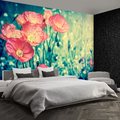 Wallpaper Vintage poppies