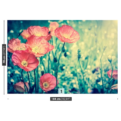 Wallpaper Vintage poppies