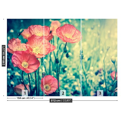 Wallpaper Vintage poppies