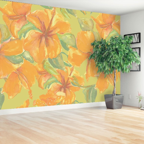 Wallpaper Yellow hibiscus