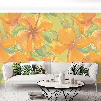 Wallpaper Yellow hibiscus