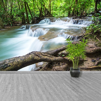 Wallpaper Waterfall in the forest