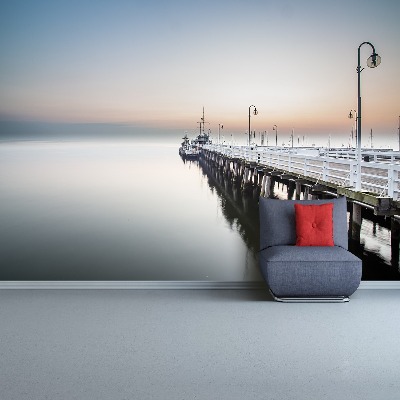 Wallpaper Sunrise pier