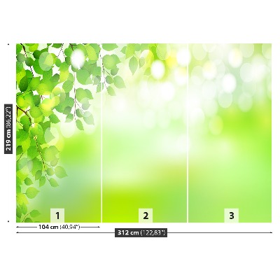 Wallpaper Green leaves