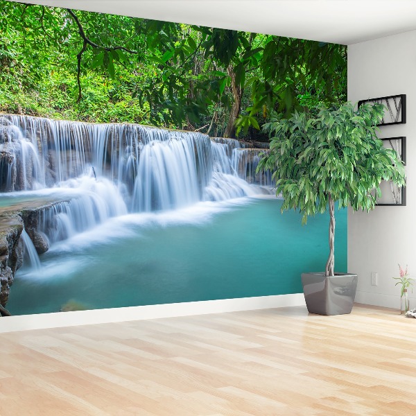 Wallpaper Forest waterfall