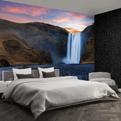 Wallpaper Skogafoss waterfall