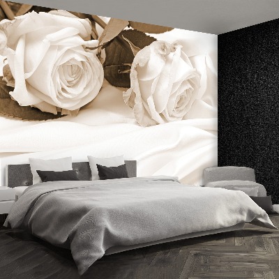 Wallpaper Roses sepia