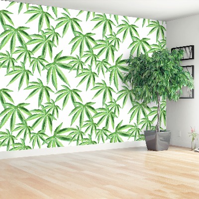 Wallpaper Leaves of hemp