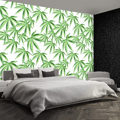 Wallpaper Leaves of hemp