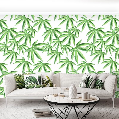 Wallpaper Leaves of hemp