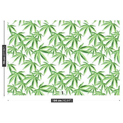 Wallpaper Leaves of hemp