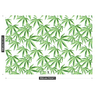 Wallpaper Leaves of hemp