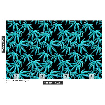 Wallpaper Leaves of hemp