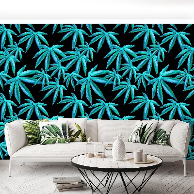 Wallpaper Leaves of hemp