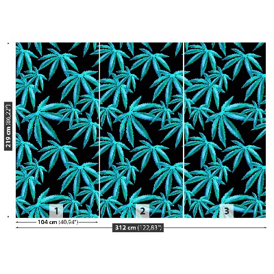 Wallpaper Leaves of hemp