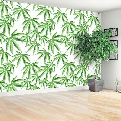 Wallpaper Leaves of hemp