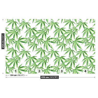 Wallpaper Leaves of hemp