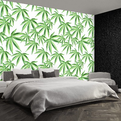 Wallpaper Leaves of hemp