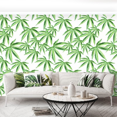 Wallpaper Leaves of hemp