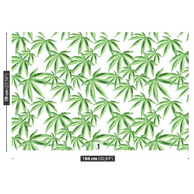 Wallpaper Leaves of hemp