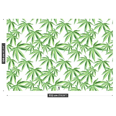 Wallpaper Leaves of hemp