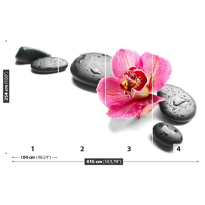 Wallpaper Orchid stones