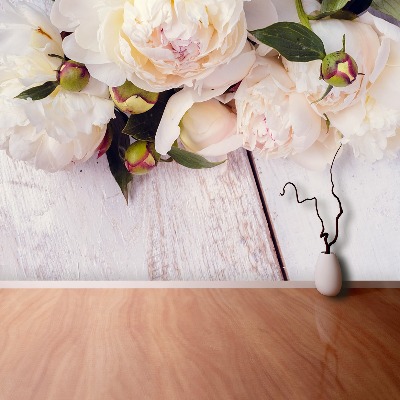 Wallpaper White peonies