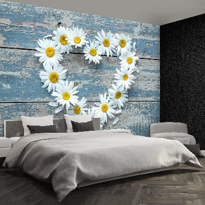 Wallpaper Chamomile. Heart