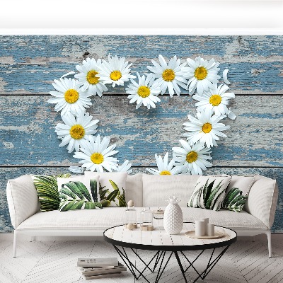 Wallpaper Chamomile. Heart