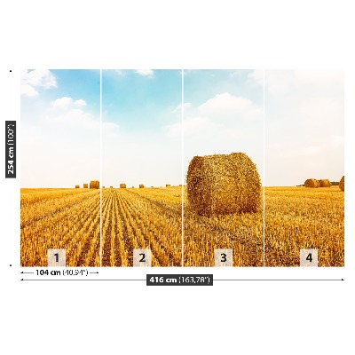 Wallpaper Straw bales