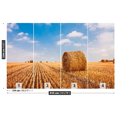 Wallpaper Straw bales