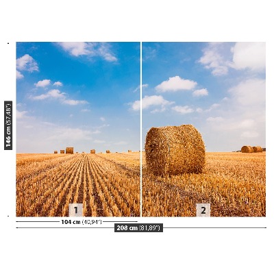 Wallpaper Straw bales