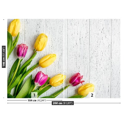 Wallpaper Yellow tulips