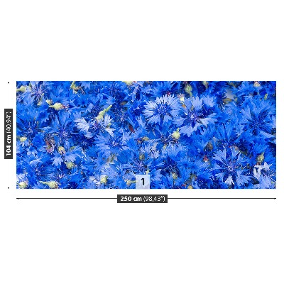 Wallpaper Cornflowers blue