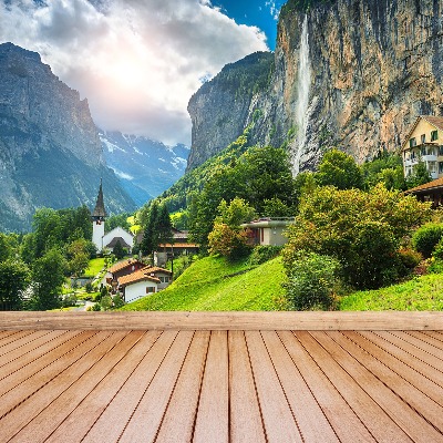 Wallpaper Alpine village