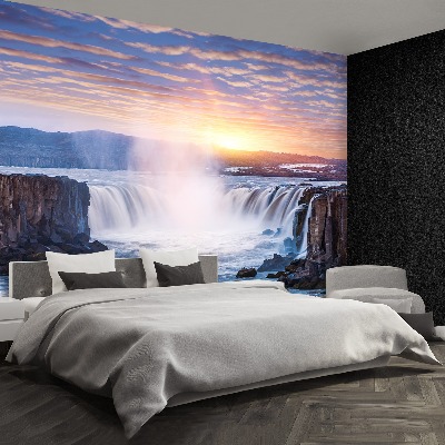 Wallpaper Selfoss waterfall