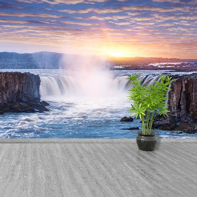 Wallpaper Selfoss waterfall