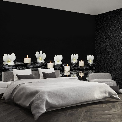 Wallpaper Orchid candles