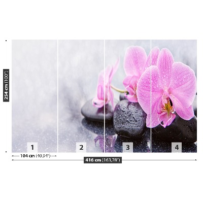 Wallpaper Orchid stones