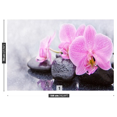 Wallpaper Orchid stones