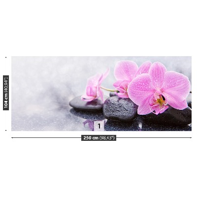 Wallpaper Orchid stones