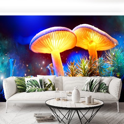 Wallpaper Forest mushrooms