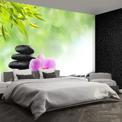 Wallpaper Orchid stones