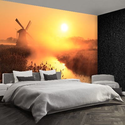 Wallpaper Sun windmill