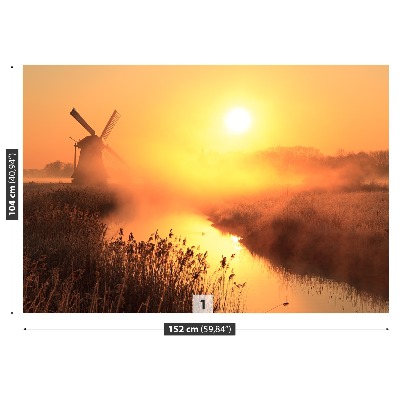 Wallpaper Sun windmill