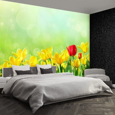 Wallpaper Yellow tulips